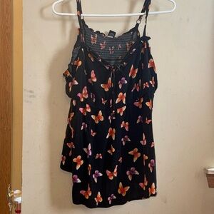 🌴 GUC - Torrid Allover Butterfly Sleeveless  Tank Top Size 2